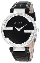 Gucci 133 LG Czarny/Skóra Ø37 mm YA133306