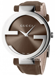Gucci Interlocking Brązowy/Skóra Ø37 mm YA133319