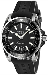 Gucci Dive Czarny/Guma Ø45 mm YA136204
