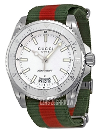 Gucci Biały/Stal Ø45 mm YA136207