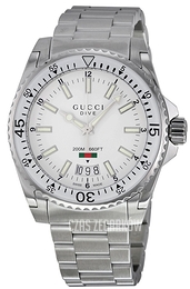 Gucci Biały/Stal Ø40 mm YA136302