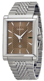 Gucci G- Frame Brązowy/Stal YA138402