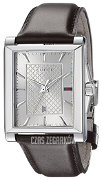 Gucci G- Frame Srebrny/Skóra YA138405