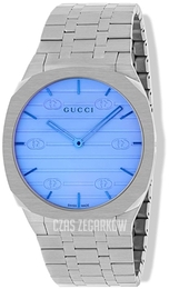 Gucci 25H Niebieski/Stal Ø38 mm YA163408