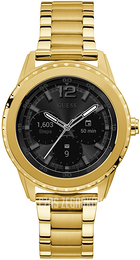 Guess Czarny/Stal w odcieniu złota Ø44 mm C1002M3