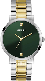 Guess Zielony/Stal w odcieniu złota Ø44 mm GW0010G2