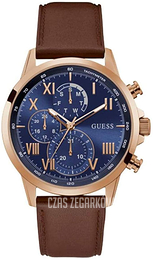 Guess Niebieski/Skóra Ø44 mm GW0011G4