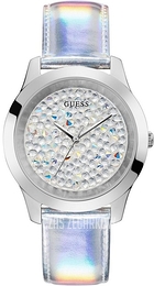 Guess Srebrny/Skóra Ø43 mm GW0019L1