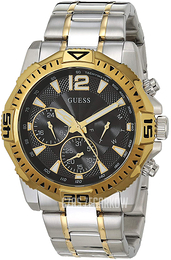 Guess Czarny/Stal w odcieniu złota Ø43 mm GW0056G4