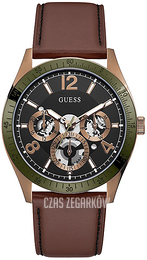 Guess Multifunction Czarny/Skóra Ø44 mm GW0216G2