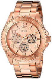Guess Sporty Różowe złoto/Stal w kolorze różowego złota Ø40 mm GW0231L4