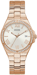 Guess Srebrny/Stal w kolorze różowego złota Ø38 mm GW0286L3
