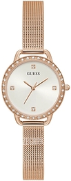 Guess Srebrny/Stal w kolorze różowego złota Ø30 mm GW0287L3