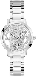 Guess Quattro Clear Srebrny/Stal Ø37 mm GW0300L1