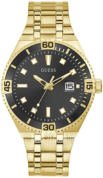 Guess Czarny/Stal w odcieniu złota Ø42 mm GW0330G2