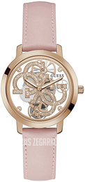 Guess Quattro Szkieletowa tarczy/Skóra Ø36 mm GW0383L2