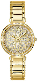 Guess Lily Szkieletowa tarczy/Stal w odcieniu złota Ø36 mm GW0528L2
