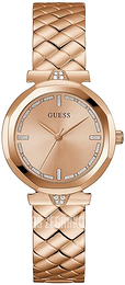 Guess Rumour Różowe złoto/Stal w kolorze różowego złota Ø34 mm GW0613L3