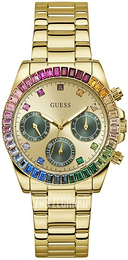 Guess Halo Żółte złoto/Stal w odcieniu złota Ø38 mm GW0690L4
