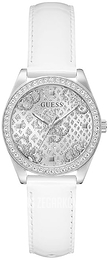 Guess Boa Srebrny/Skóra Ø32 mm GW0989L1
