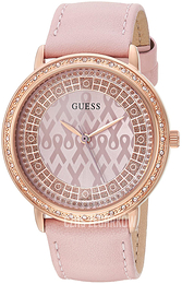 Guess Różowe złoto/Skóra Ø36 mm U0032L7