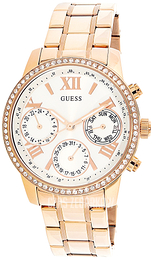 Guess Fashion Biały/Stal w kolorze różowego złota Ø37 mm U0623L2