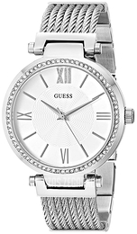 Guess Biały/Stal Ø34 mm U0638L1