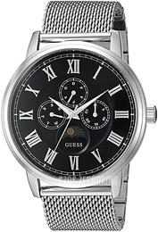 Guess Czarny/Stal Ø43 mm U0871G1