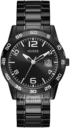 Guess Czarny/Stal Ø42 mm U1172G4