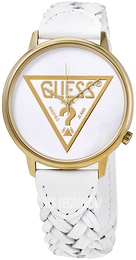 Guess Biały/Skóra Ø42 mm V1001M4
