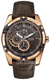 Guess Brązowy/Skóra Ø45 mm W0039G3