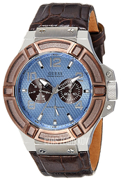 Guess Niebieski/Skóra Ø45 mm W0040G10