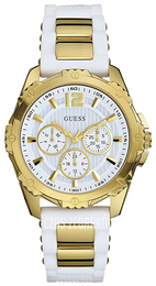 Guess Dress Biały/Stal w odcieniu złota Ø40 mm W0325L2