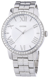 Guess Dress Biały/Stal Ø42 mm W0329L1