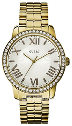 Guess Dress Srebrny/Stal w odcieniu złota Ø42 mm W0329L2