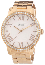 Guess Dress Kremowy/Stal w kolorze różowego złota Ø42 mm W0329L3