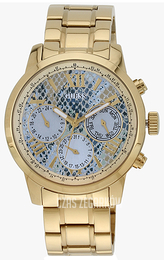 Guess Niebieski/Stal w odcieniu złota Ø42 mm W0330L13