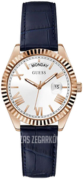 Guess Luna Srebrny/Skóra Ø36 mm W0357L3