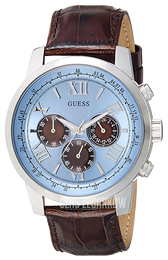 Guess Horizon Niebieski/Skóra Ø45 mm W0380G6