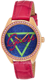 Guess Purpurowy/Skóra Ø37 mm W0456L9
