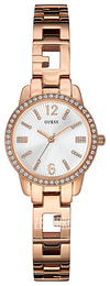 Guess Srebrny/Stal w kolorze różowego złota Ø28 mm W0568L3