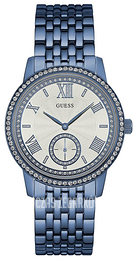 Guess Gramercy Biały/Stal Ø39 mm W0573L4