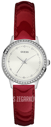 Guess Chelsea Srebrny/Skóra Ø30 mm W0648L6