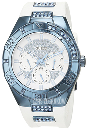 Guess Luna Biały/Stal Ø39 mm W0653L2