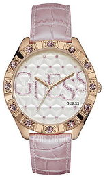 Guess Biały/Skóra Ø40 mm W0696L2