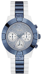 Guess Sporty Biały/Stal Ø42 mm W0741L2
