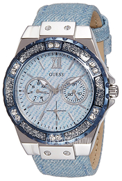 Guess Limelight Niebieski/Skóra Ø38 mm W0775L1