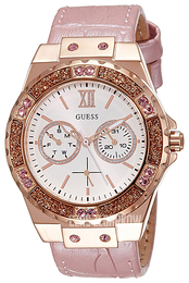 Guess Limelight Biały/Skóra Ø38 mm W0775L3