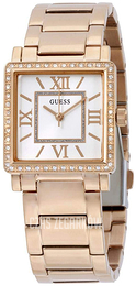 Guess Highline Biały/Stal w kolorze różowego złota W0827L3