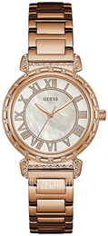 Guess South Hampton Srebrny/Stal w kolorze różowego złota Ø34 mm W0831L2